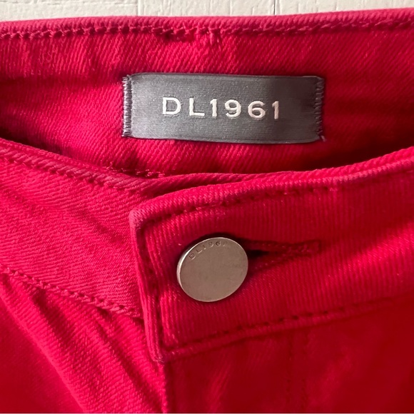 DL1961 Jerry High Rise Vintage Straight Jeans in Outlaw Red size 28 - Picture 6 of 11
